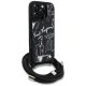 Karl Lagerfeld Crossbody Grained Pattern & Logo Phone Case Cover iPhone 16 Pro Max - Black