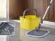 360 Spin Mop and Bucket Set with 2 Microfiber Pads, Yellow