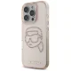 Karl Lagerfeld IML Rhinestones Karl Head Case for iPhone 16 Pro, Pink