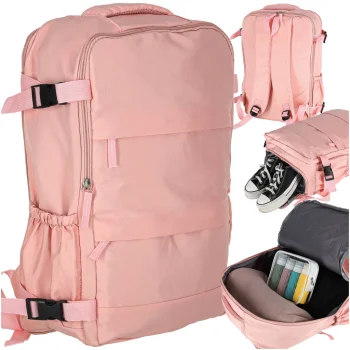 Cabin Travel Backpack for Hand Luggage, 45x30 cm, Pink