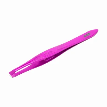 Nghia N-425 Slanted Tweezers for Eyebrows, Purple