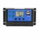 60A Solar Charge Controller PWM 12V 24V Regulator with LCD Display and Dual USB