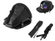 Waterproof 2-in-1 Motorcycle Tail Bag and Shoulder Bag Black