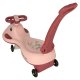 Gravity Ride-On Wiggle Car Swing FIX S1 with LED Wheels and Push Handle, Pink, max 65kg