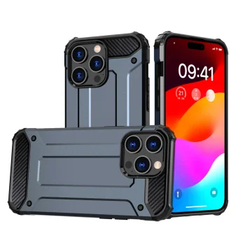 iPhone 15 Pro Max Hybrid Armor Case, Blue
