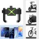 Universal bike phone holder for 4.5–6.7\" smartphones, black