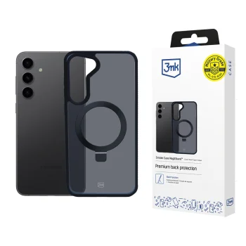 3Mk Protection Smoke Case Mag&Stand for Samsung Galaxy S24+ Black