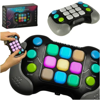Electronic Memory and Dexterity Game Light Console with 4 Modes