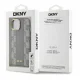 DKNY iPhone 15 Case Leather Checkered Mono Pattern MagSafe, Beige