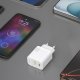 GaN Wall Charger Dudao A26TEU 25W USB-C & USB-A Adapter - White