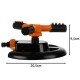Gardlov 3-Arm Rotating Garden Sprinkler, Black/Orange