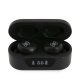 Guess TWS Bluetooth austiņas ar dokstaciju - Melnas