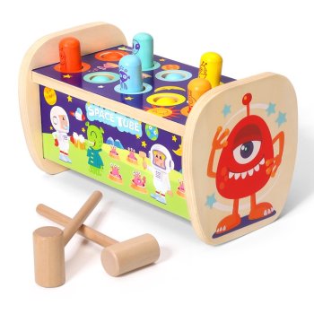 Space Themed Wooden Pounding Toy Jhtoy-509