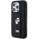 Karl Lagerfeld iPhone 15 Pro Max Case Gripstand Saffiano Karl&Choupette Black