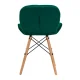 Scandinavian Velvet Chair 4Rico QS-186, Green