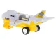 Toy Transporter Airplane with 6 Construction Vehicles