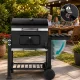 Charcoal Garden Grill with Lid, Two Grates and Thermometer