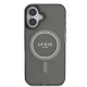 Guess iPhone 16 Case IML Glitter Circle MagSafe, Black