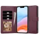 Apple iPhone 16e / 17e / SE (2025) 6.1\'\' Tech-Protect Wallet Book Case Cover, Burgundy