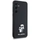 Karl Lagerfeld Samsung Galaxy A35 Case Saffiano Karl&Choupette Pin, Black