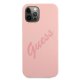 Apple iPhone 12 Pro Max 6.7\'\' Guess Script Vintage Case Cover (GUHCP12LLSVSPI), Pink