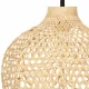Bamboo Pendant Lamp Octagonal Chandelier E27, Natural