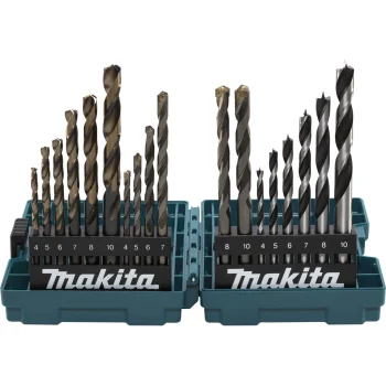 Makita B-49432 Drill Bit Set for Metal, Wood and Stone, M-Force, 18 pcs
