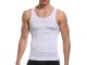 Men\'s Slimming Shirt, Compression Vest, White, Size XXL