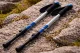 Verk Group Silver Nordic Walking and Trekking Poles with Tips and Bag