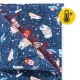 4Fizjo Kids Weighted Blanket 5 kg, 100x150 cm, Navy Blue