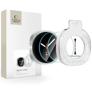 Tech-Protect Easy Set+ Tempered Glass (2-Pack) for Samsung Galaxy Watch 40mm