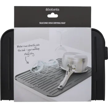 Brabantia Silicone Dish Draining Mat, Dark Grey