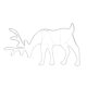 LED Neon Reindeer Light Outdoor Christmas Decoration, Warm White
