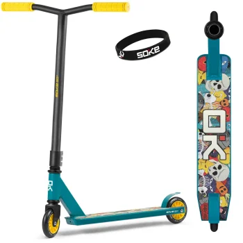 Soke Go! Stunt Scooter, Yellow-Blue