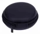 Headphone case with zipper, black