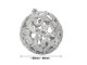 Christmas Tree Baubles, Silver, Unbreakable, 16 pcs Set, 55-65 mm