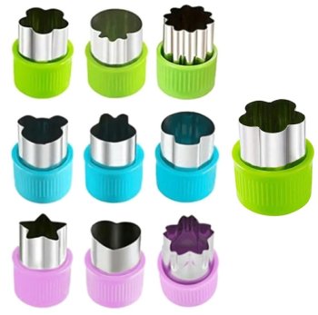 Vegetable and Fruit Shape Cutter Set (10 pcs)