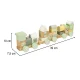 LULILO Vico Pastel Wooden Train with Blocks, 22 pcs