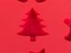 Christmas Silicone Baking Mold for 15 Cookies, Red