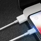 Dudao USB / Apple Iphone Lightning Data Charging Cable, 3A 1m, White