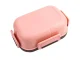 Pink Lunch Box with 3 Compartments and Cutlery