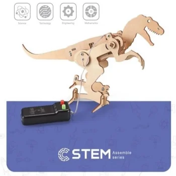 Wooden Assembly Kit Robot T-Rex, STEM Educational Toy
