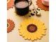 Silicone Coaster / Pot Pad, Flower Design, 5x5 cm