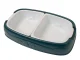 Double Pet Bowl for Dogs and Cats with Removable Inserts, Blue