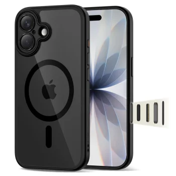 Tech-Protect Magpeak MagSafe Case for iPhone 17 Clear Black