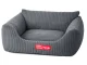 Soft Corduroy Pet Bed for Dogs and Cats with Non-Slip Base, Size S, Dark Grey