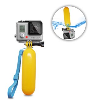 Buoyancy Mount for GoPro and SJCAM Sports Cameras, Yellow