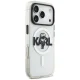 Karl Lagerfeld IML Karl Sketch Logo MagSafe Case for iPhone 17 Pro, Transparent
