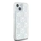 DKNY iPhone 15 / 14 / 13 Case Liquid Glitter Multilogo, White