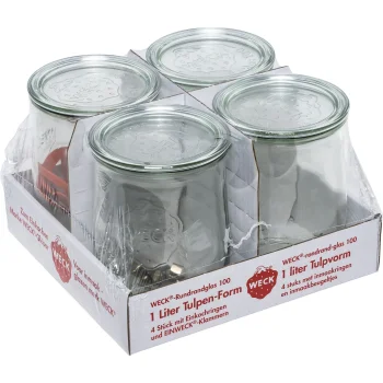 Preserving Jars Weck Tulip 1.0L, Set of 4